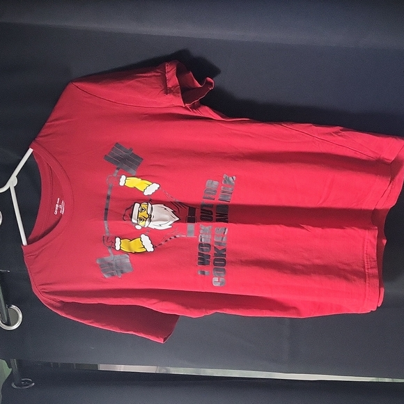 Funny Santa Tshirt. Size LG Mens George Brand Red color - Picture 1 of 3